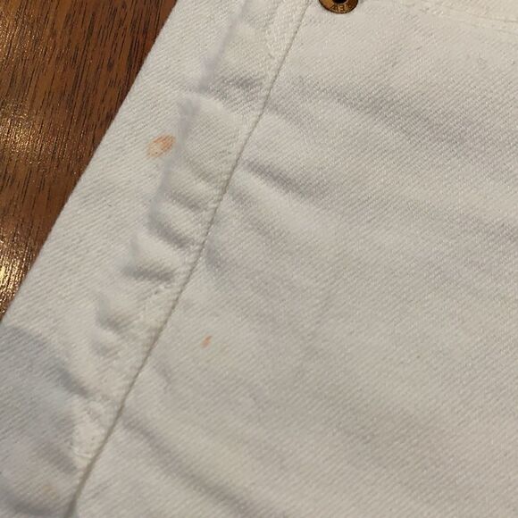 J. Crew White Denim Cuffed Shorts Size 24 - Picture 2 of 6